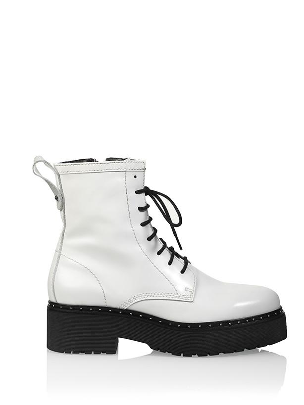 Trouva: Brooklyn White Biker Boots