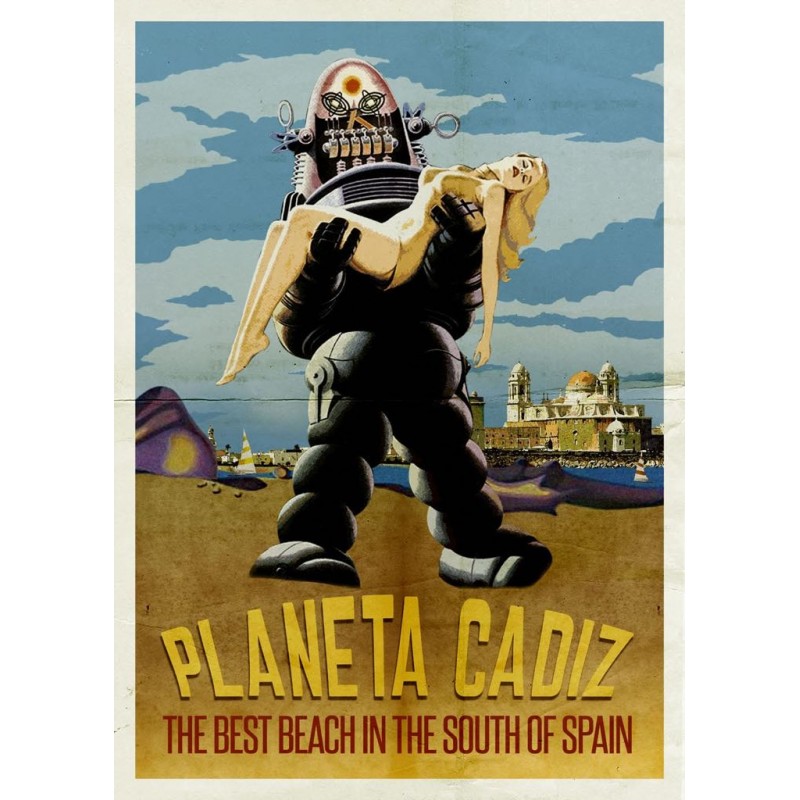 Dr Lapi 33x48 cm Planet Cadiz Dr Lapi Illustration Print