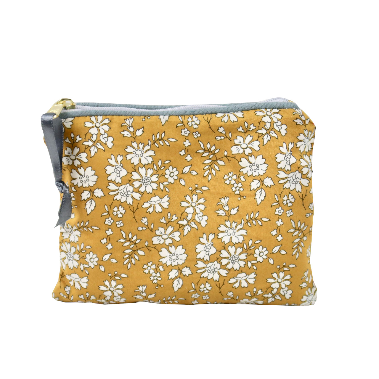 Alice Caroline Capel Mustard 14cm Liberty Print Fabric Purse