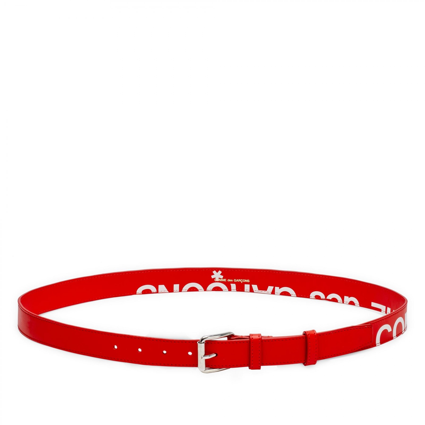 Comme Des Garcons Wallet Huge Logo Belt (Red) SA0911HL 