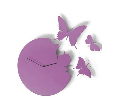 Diamantini & Domeniconi Violet Butterfly Clock