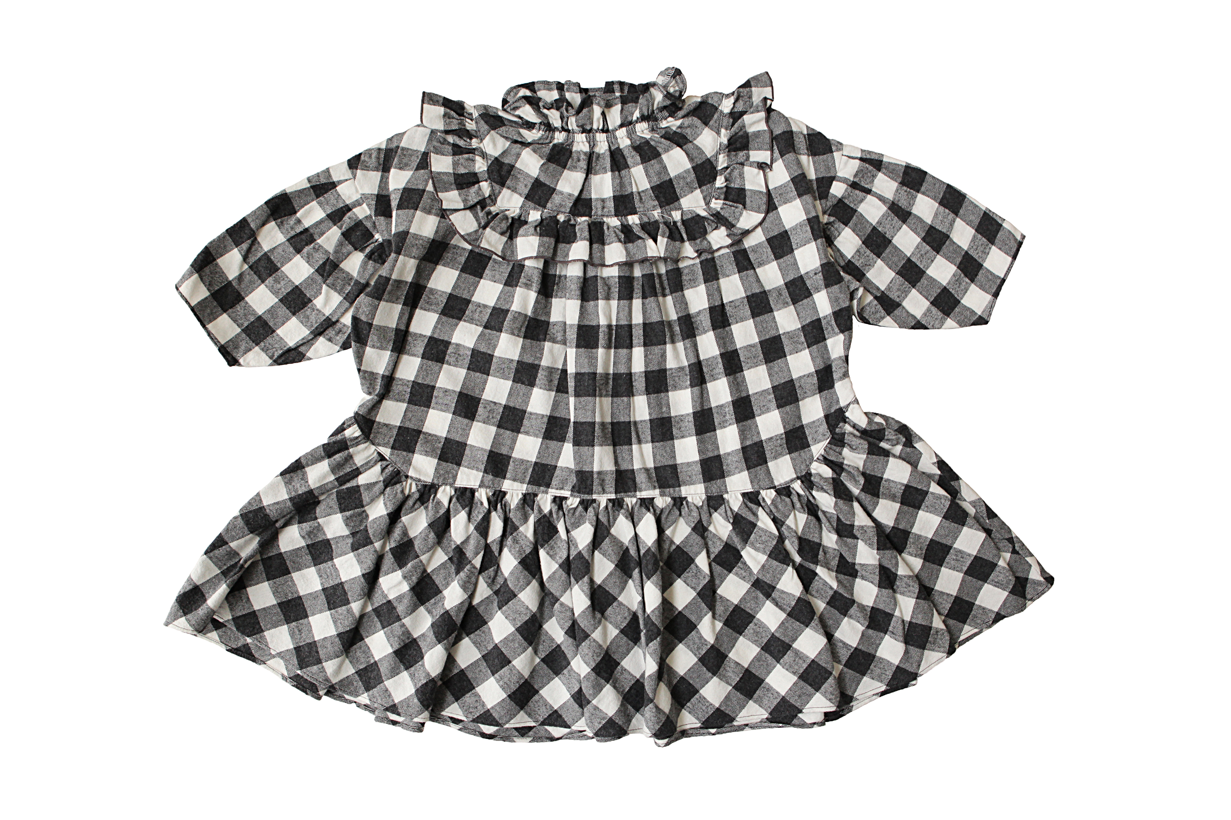 Tambere Black Check Dress