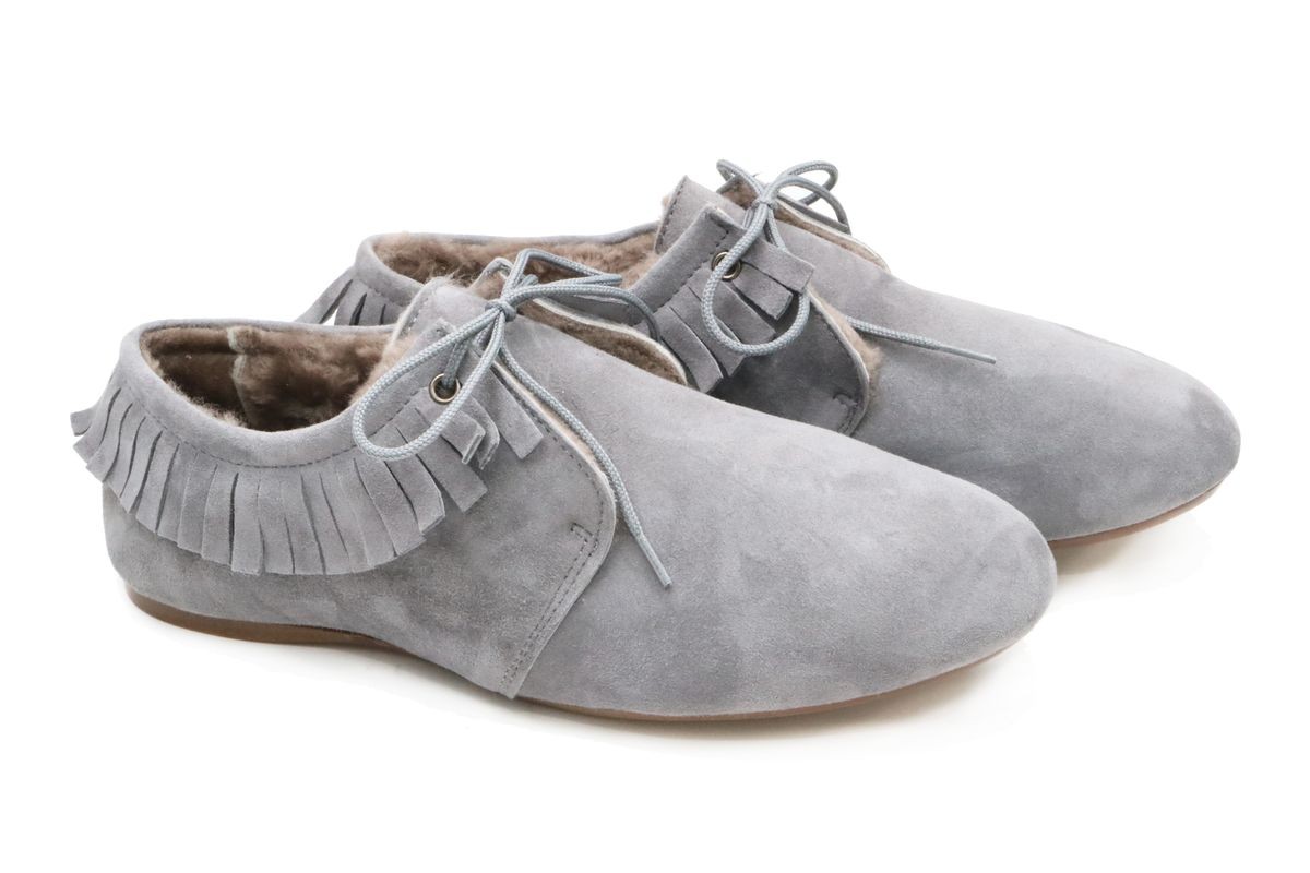 eli 1957 26 to 40 Size Gray Pocahontas Blucher Shoes