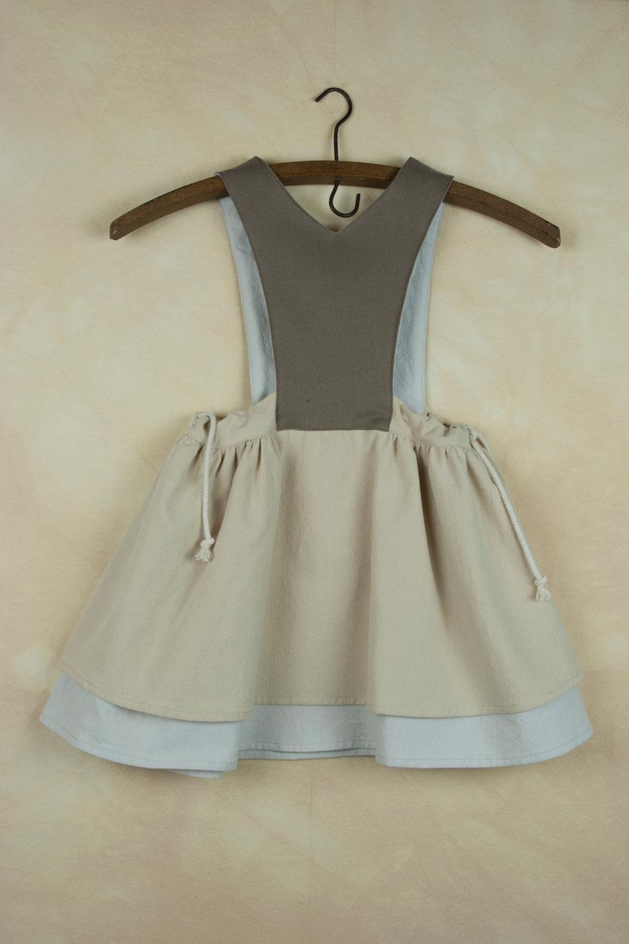 Popelin Beige Peto Dress