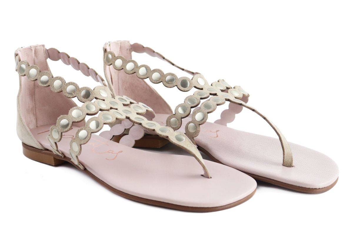 Taupe Slave Ante Totem Sandal