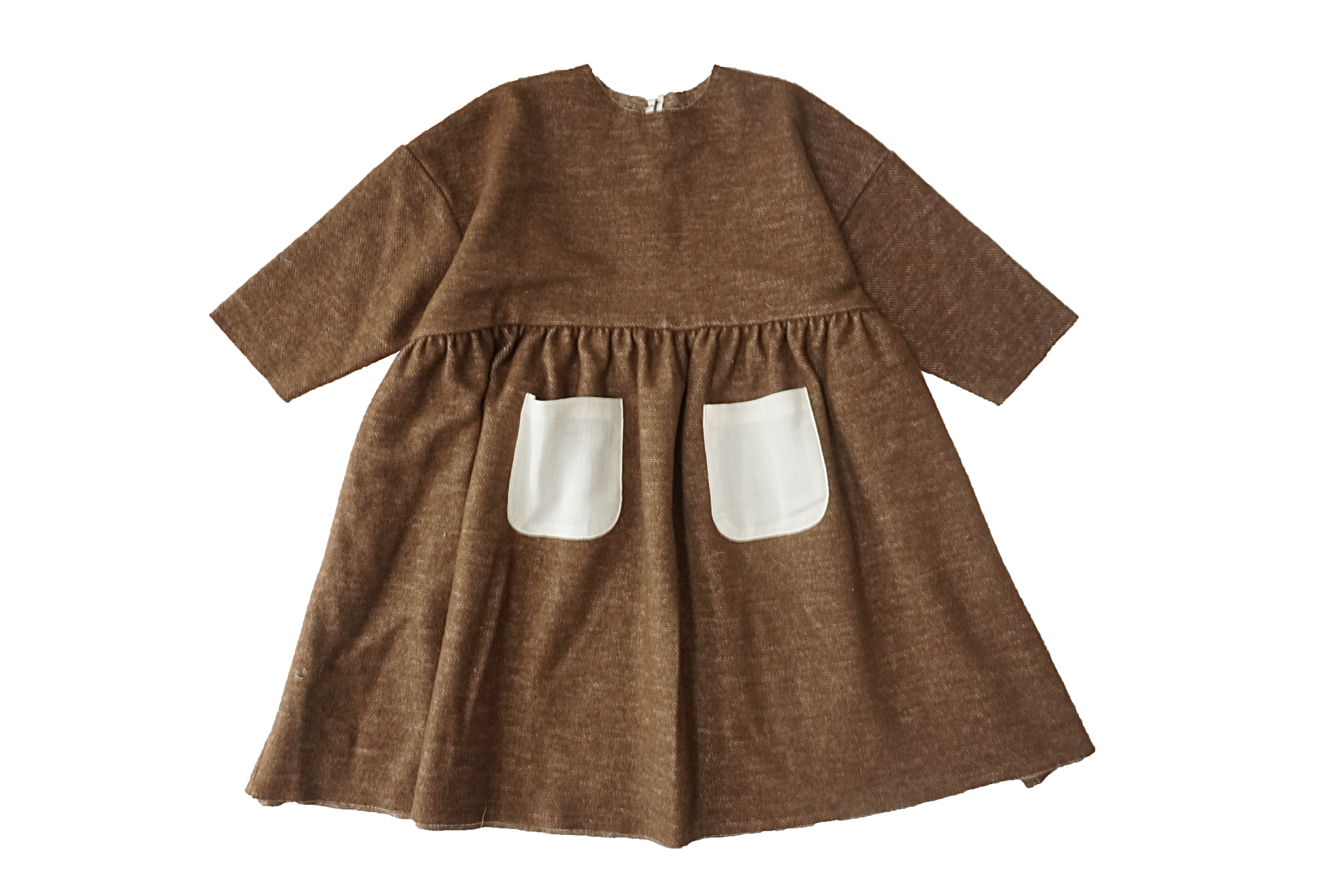 Tambere Brown Wool Dress