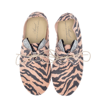 Anniel 28 to 34 Size Soft Pink Zebra Print Shoes