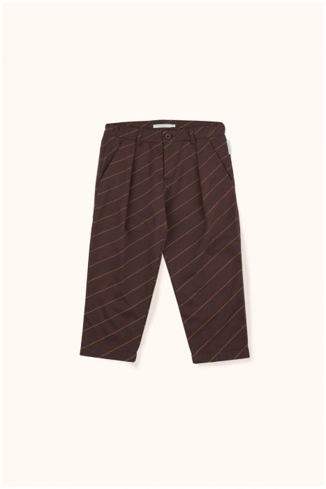 Tinycottons Plum Diagonal Stripes Pant