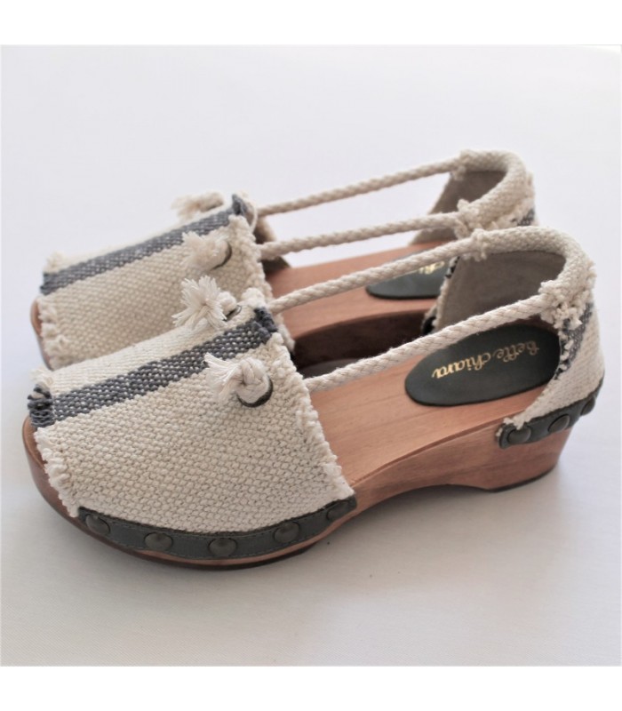 Belle Chiara 35 to 41 Size Beige Espadrile Clog