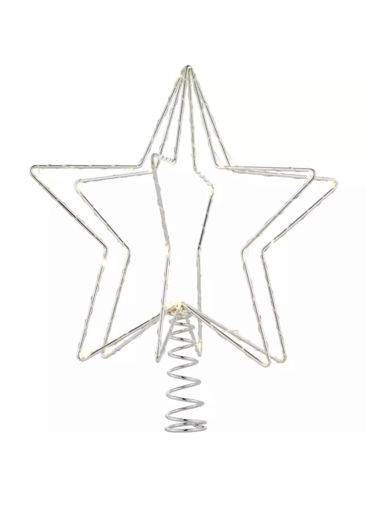 Sirius Christina Christmas Tree Topper Silver