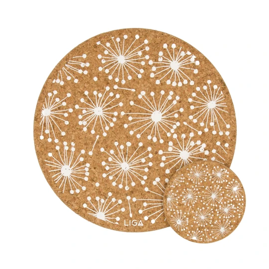 Love Eco Living Liga Cork Placemat Dandelion SET OF 4