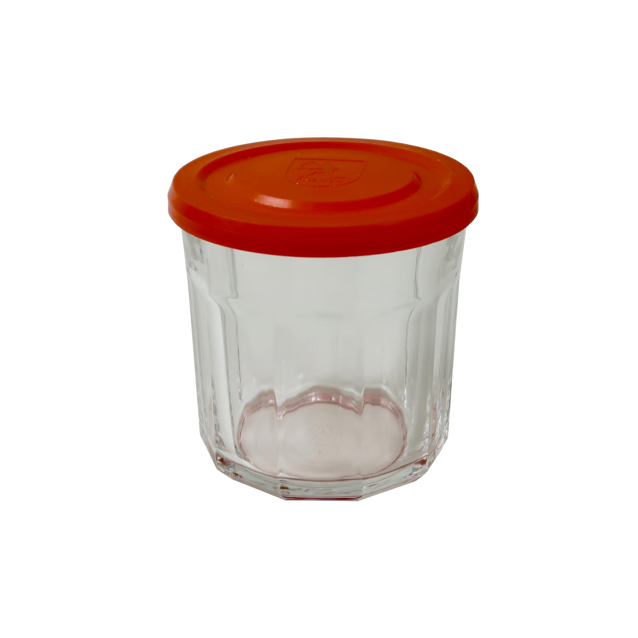 Duralex and Arcoroc French Jar With Red Plastic Lid - Pack of 6