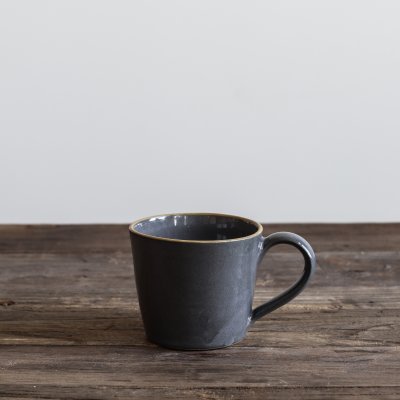 Tell Me More Dark Grey Rivello Mug