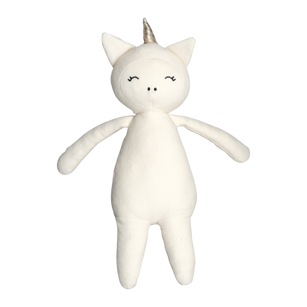 FABELAB Delicate Cream Buddy Unicorn Rag Doll