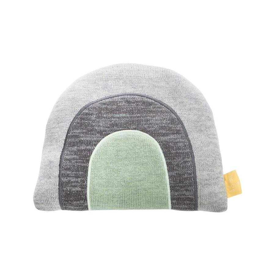 OYOY Small Minty and Gray Rainbow Pillow