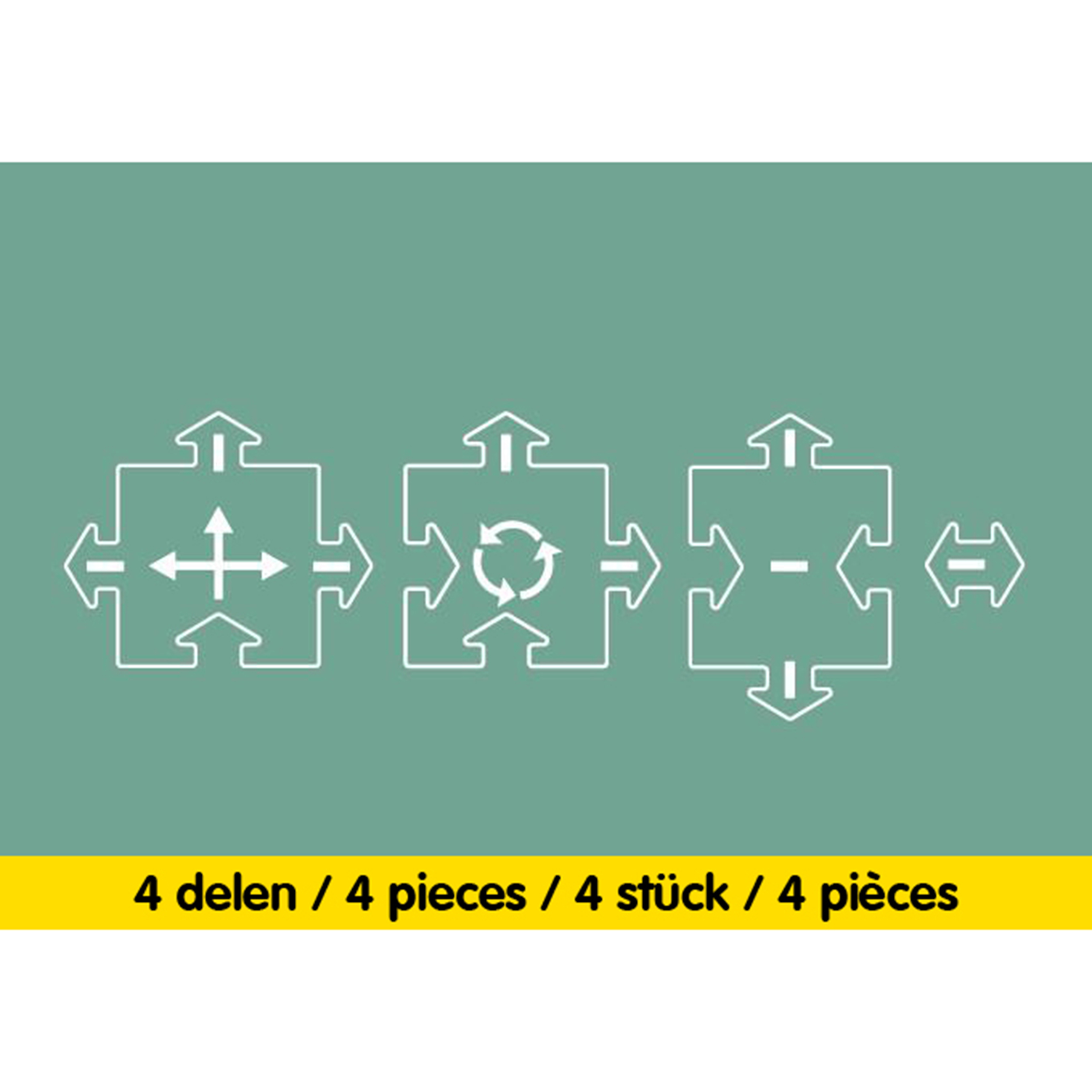 WAYTOPLAY Set of 4 Spielstrasse Intersections Expansion Set Toy