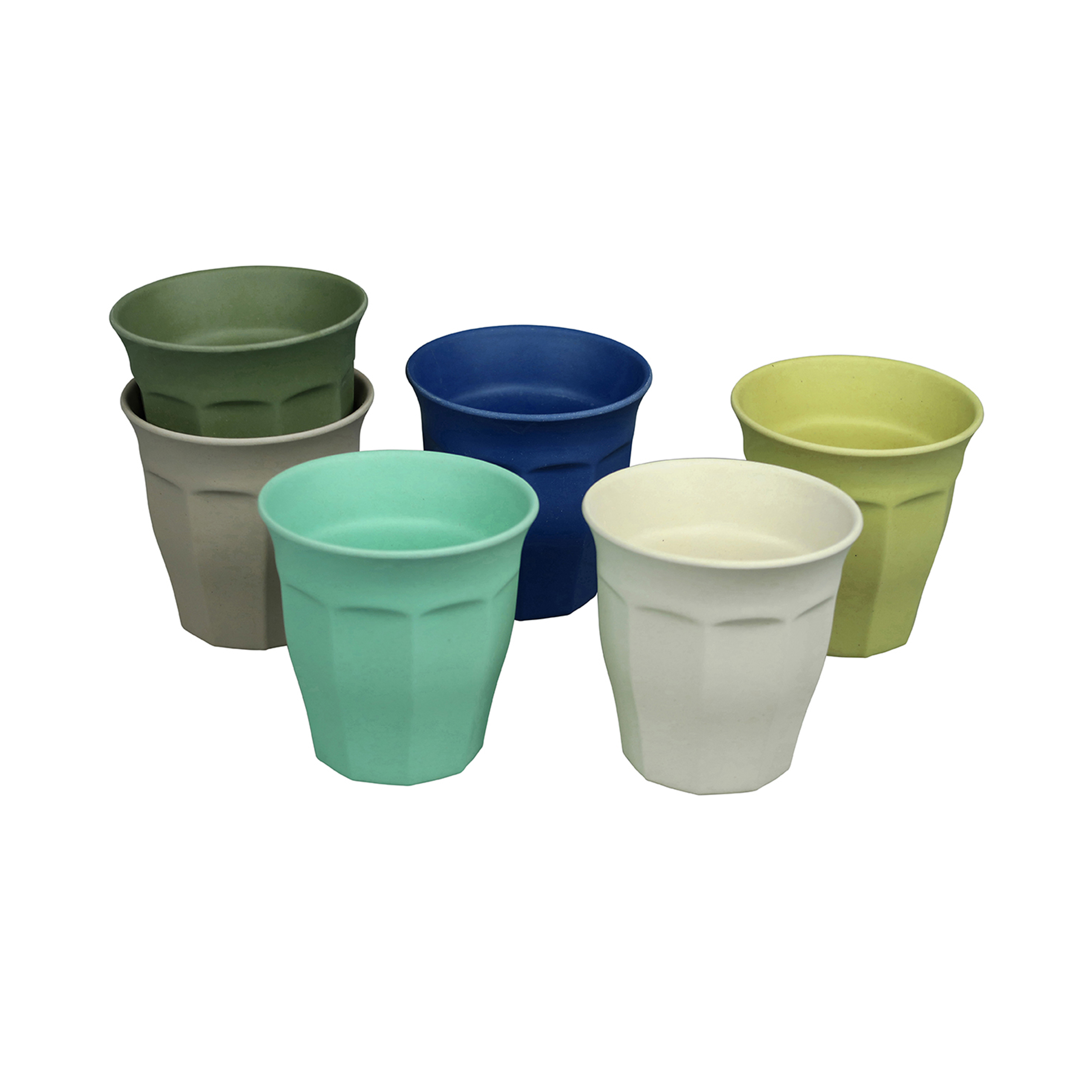 Zuperzozial Set of 6 Large Breeze Cupful of Color Bamboo Mug