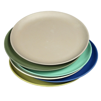 Zuperzozial Set of 6 Breeze Colors Take The Cake Bamboo Cake Plate