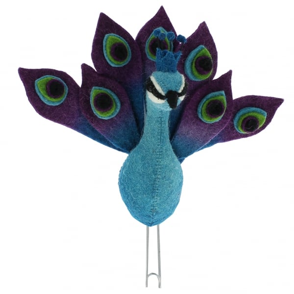 Loula and Deer Peacock Hook Wall Decoration