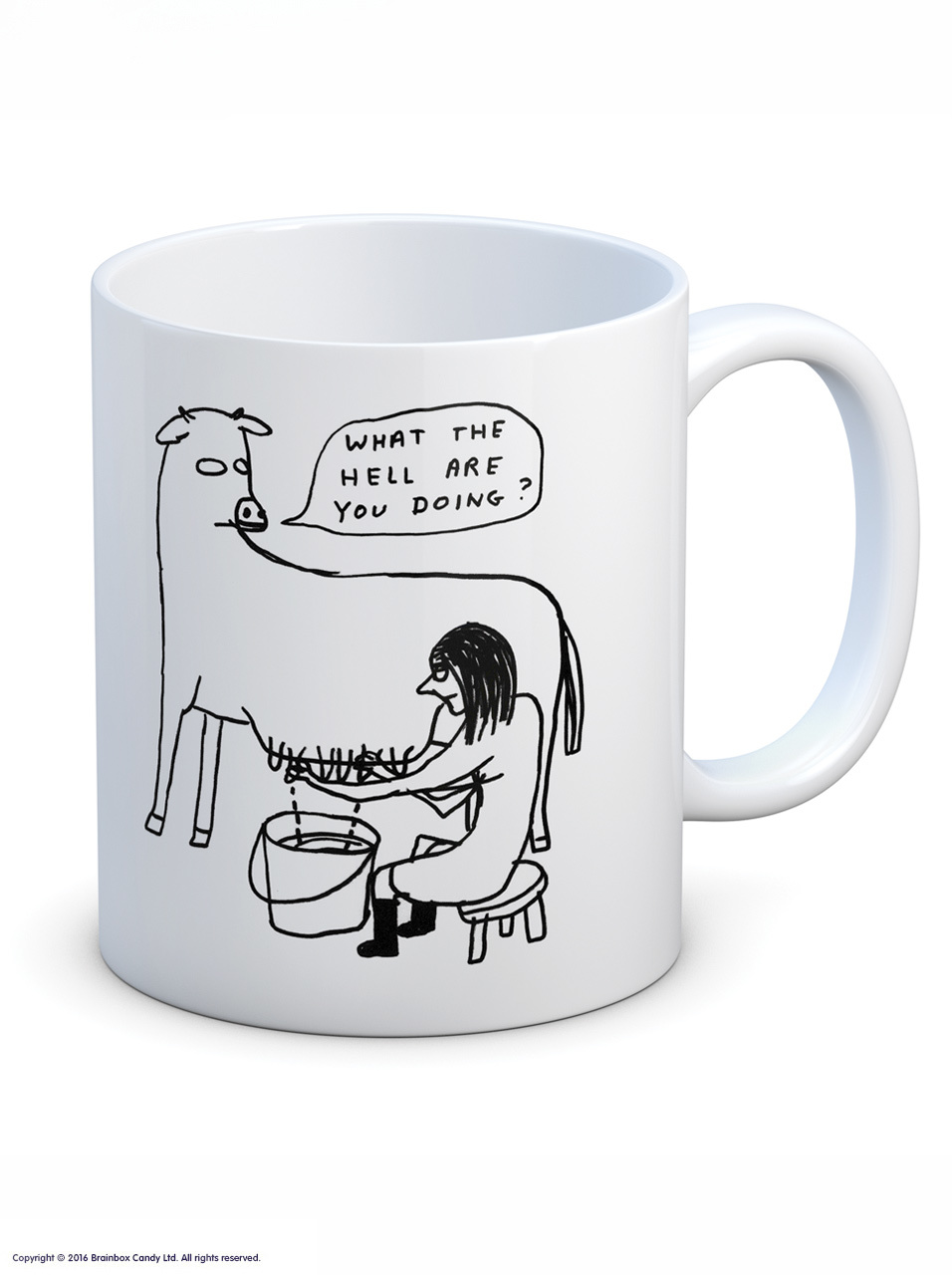 David Shrigley David Shrigley What The Hell Are You Doing Mug