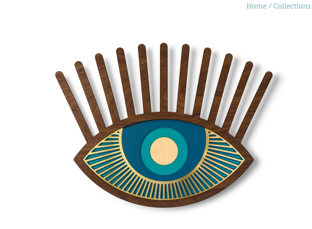 Umasqu Handmade Blue Eye Wall Decor