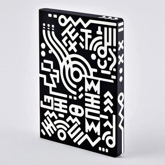 Nuuna Notebook Leather Cover Graphic L Metropolis 