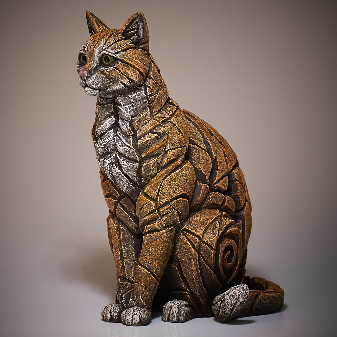 Cat Sitting Sculpture By Matt Buckley