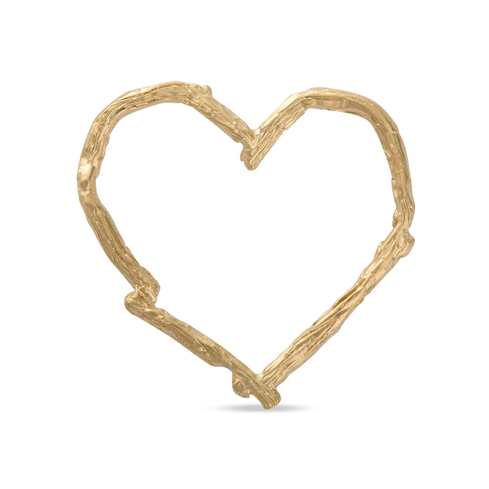 LICENSED TO CHARM Licensed to Charm - Gold Vermeil Twig Heart Charm