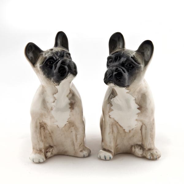 Quail Ceramics French Bulldog Salt Pepper Set