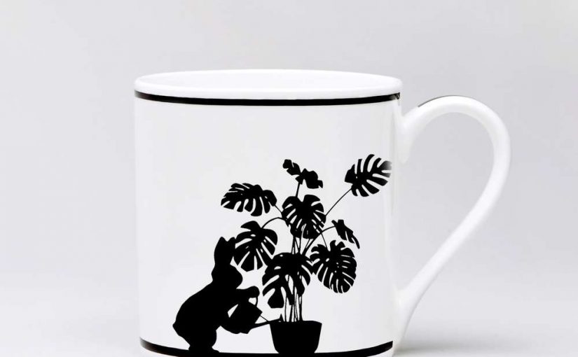 HAM Watering Rabbit Mug