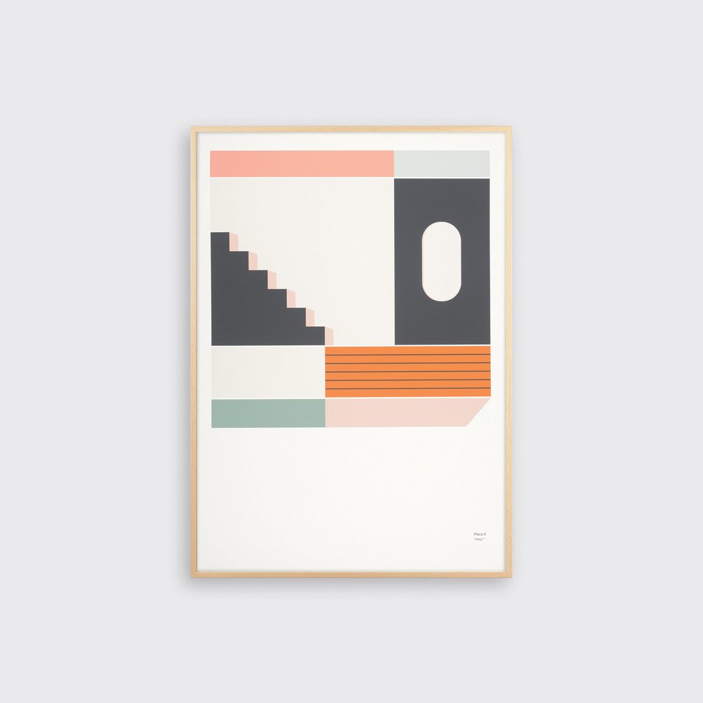 Tom Pigeon  A3 Place 2 Geometric Print