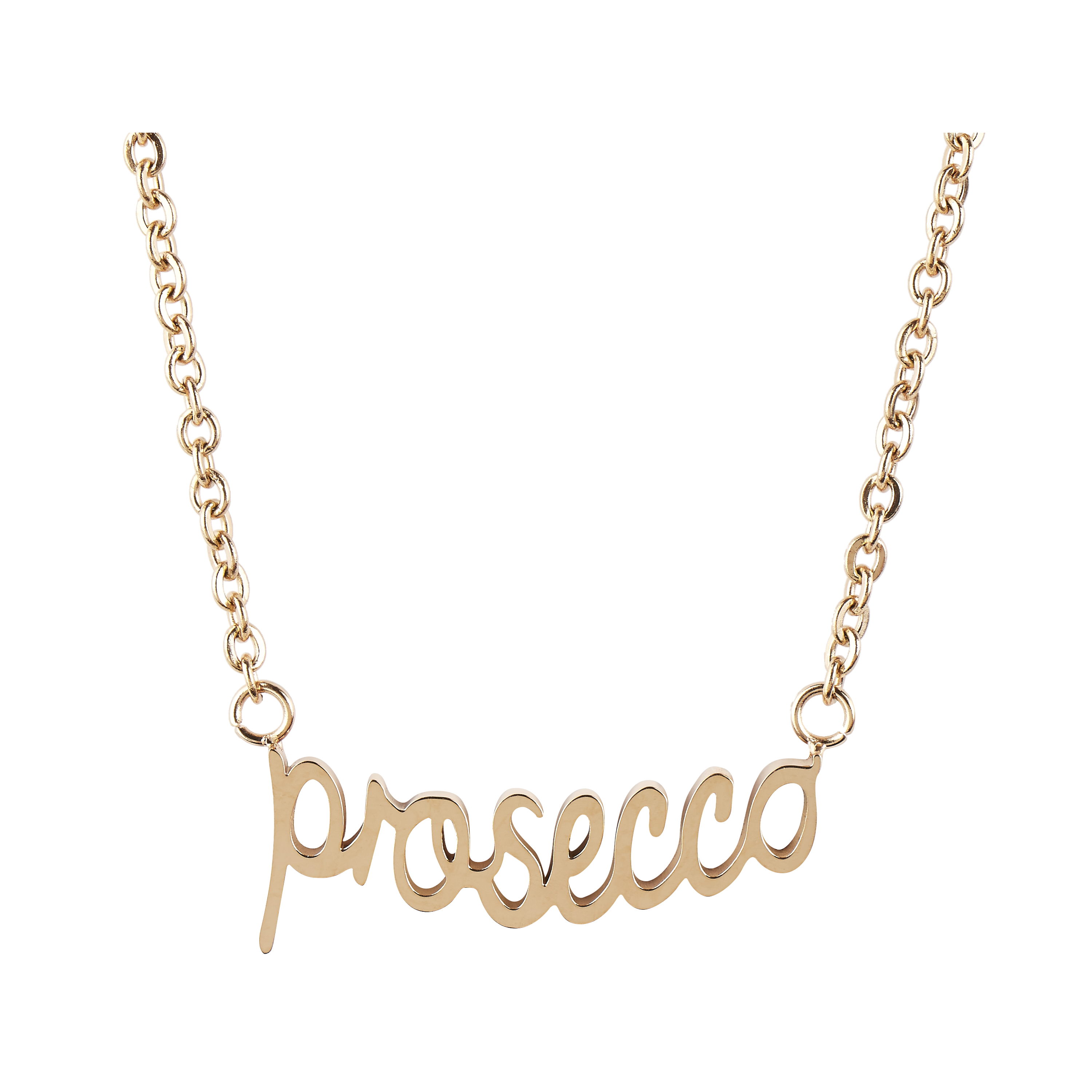 Esa Evans Prosecco Necklace 18k Rose Gold Plate