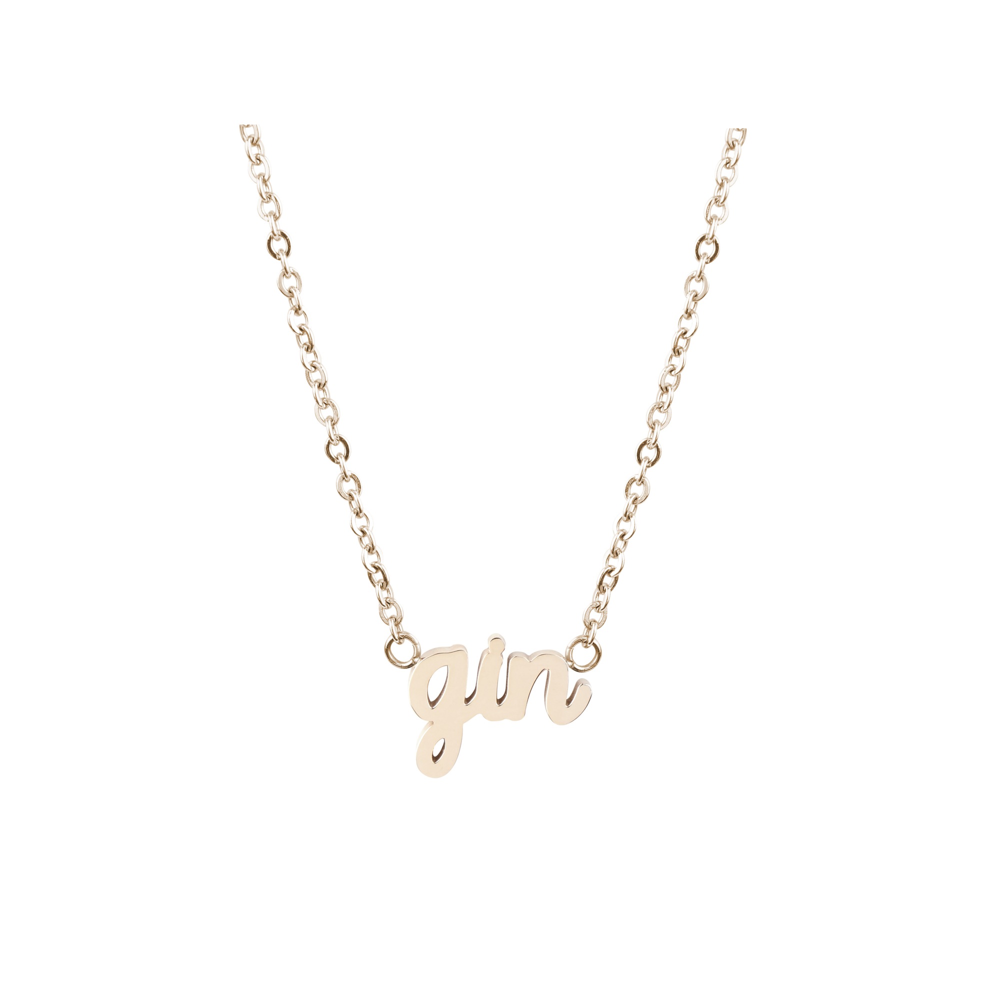 Esa Evans Gin Necklace 18k Rose Gold Plate