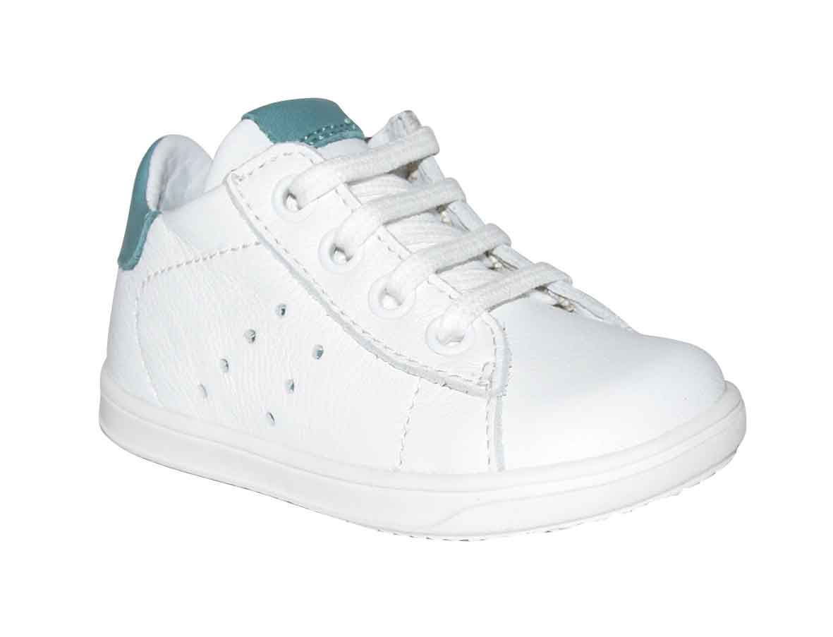 Little Mary Childrens White and Blue Shoes Size 20-23