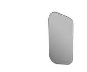 Broste Copenhagen  MIRROR 'ART' GLASS/PU GREY W23XL48XH0,5CM 