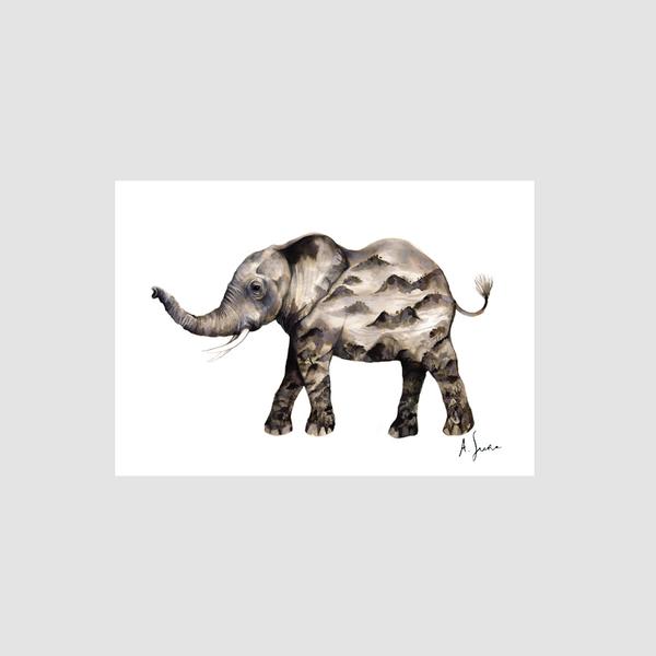 Adolfo Serra A5 Elephant Digital Print