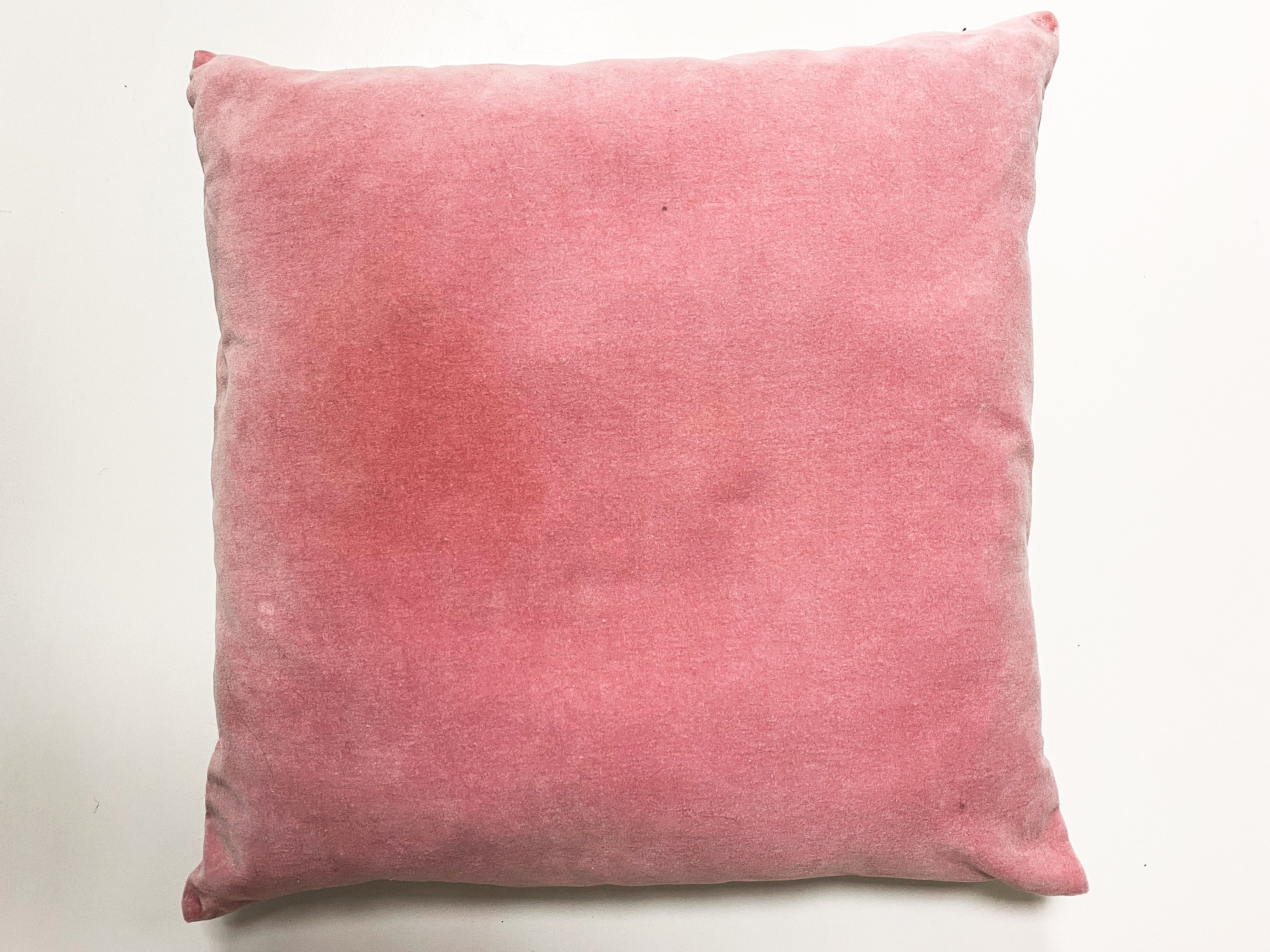 Taj Wood Scherer Pink Velvet Cushion 50 x 50cm