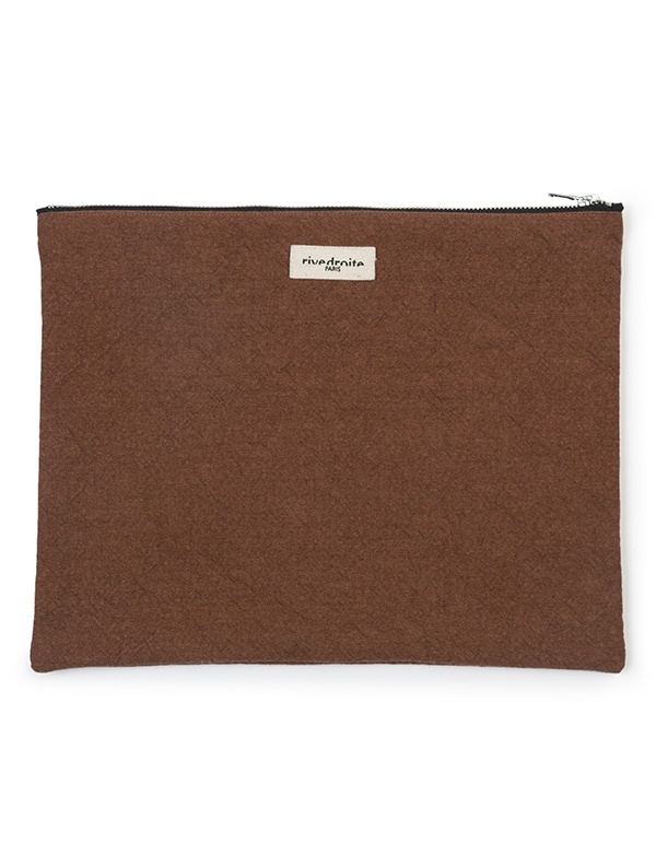 Rive Droite Jasper Brown Barbette Pouch