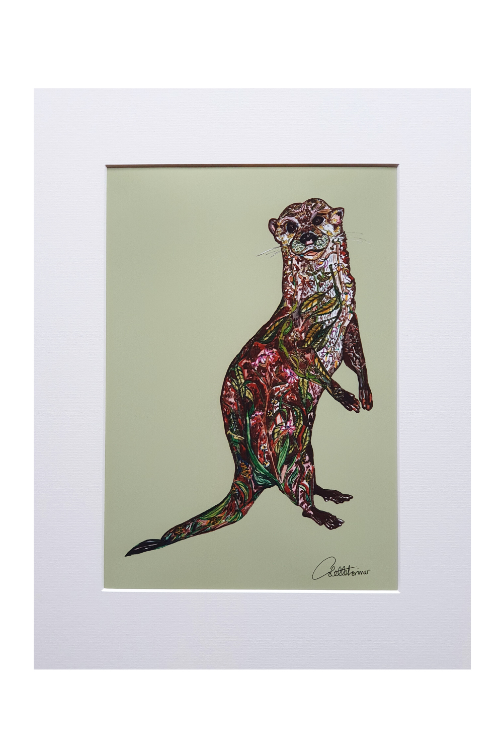 canvasbutterfly-otter-art-print