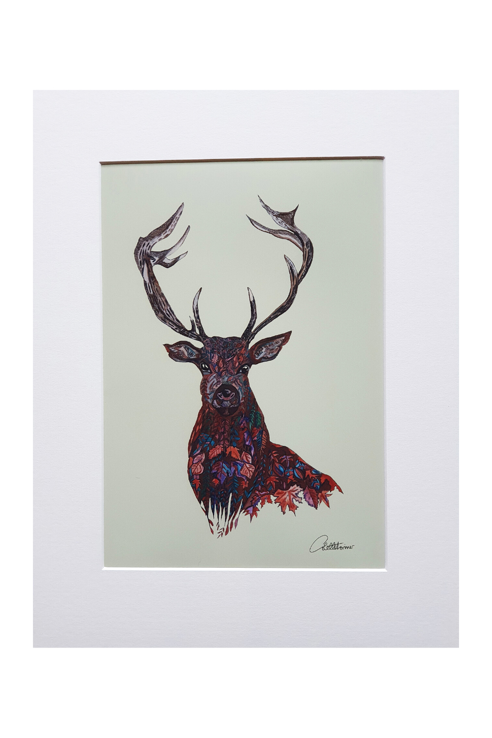 Canvasbutterfly Fall Stag Art Print