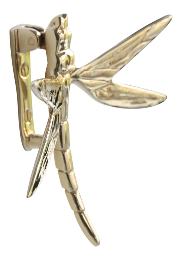 Mr Fredrik Door Knocker Dragonfly Brass