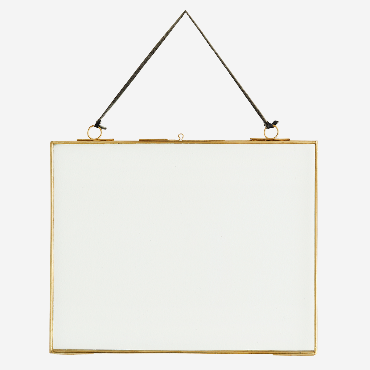 Madam Stoltz 25 x 20cm Brass Hanging Photo Frame