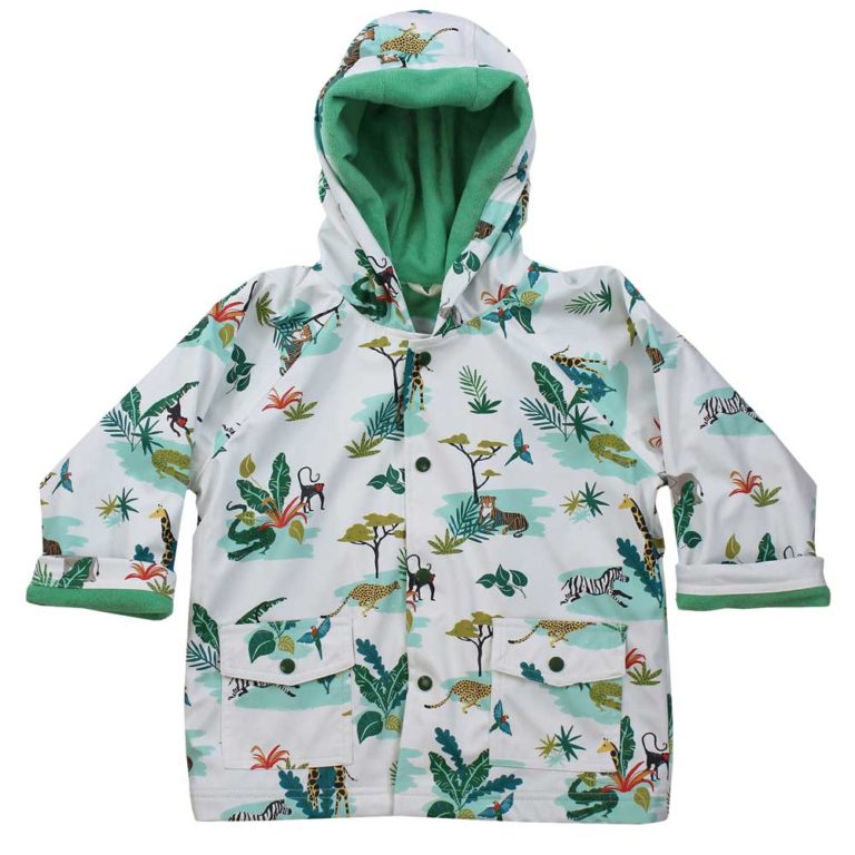 Powell Craft Children's Safari Print Hooded Raincoat