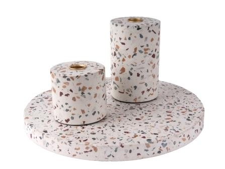 Present Time Terrazzo Candle Tray