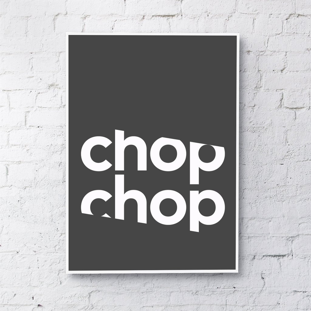 Gayle Mansfield A4 Chop Chop Art Print