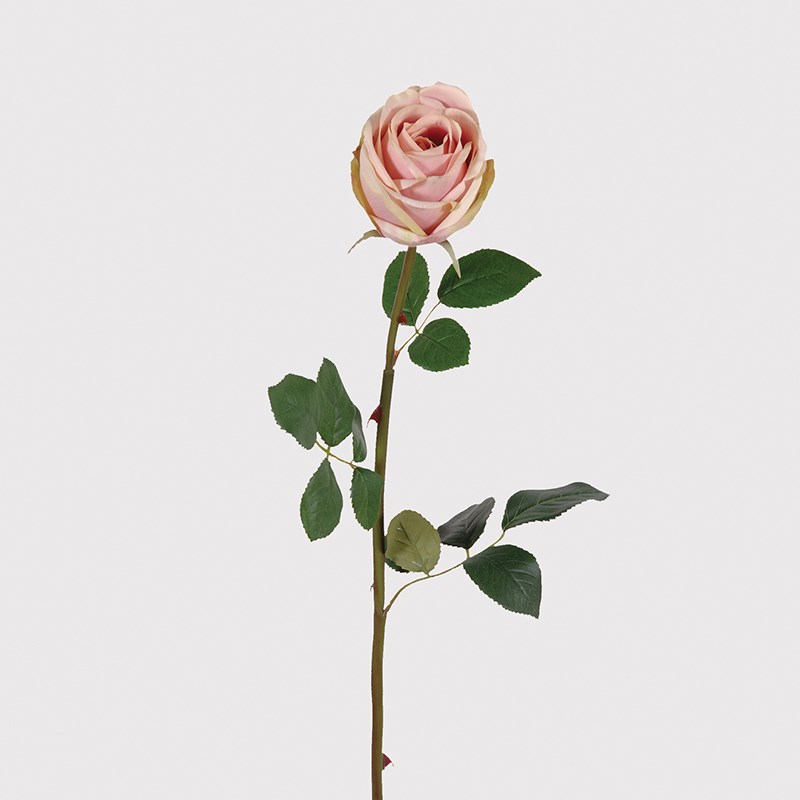 Grace and Grey Soft Pink Rose Artificial Stem 