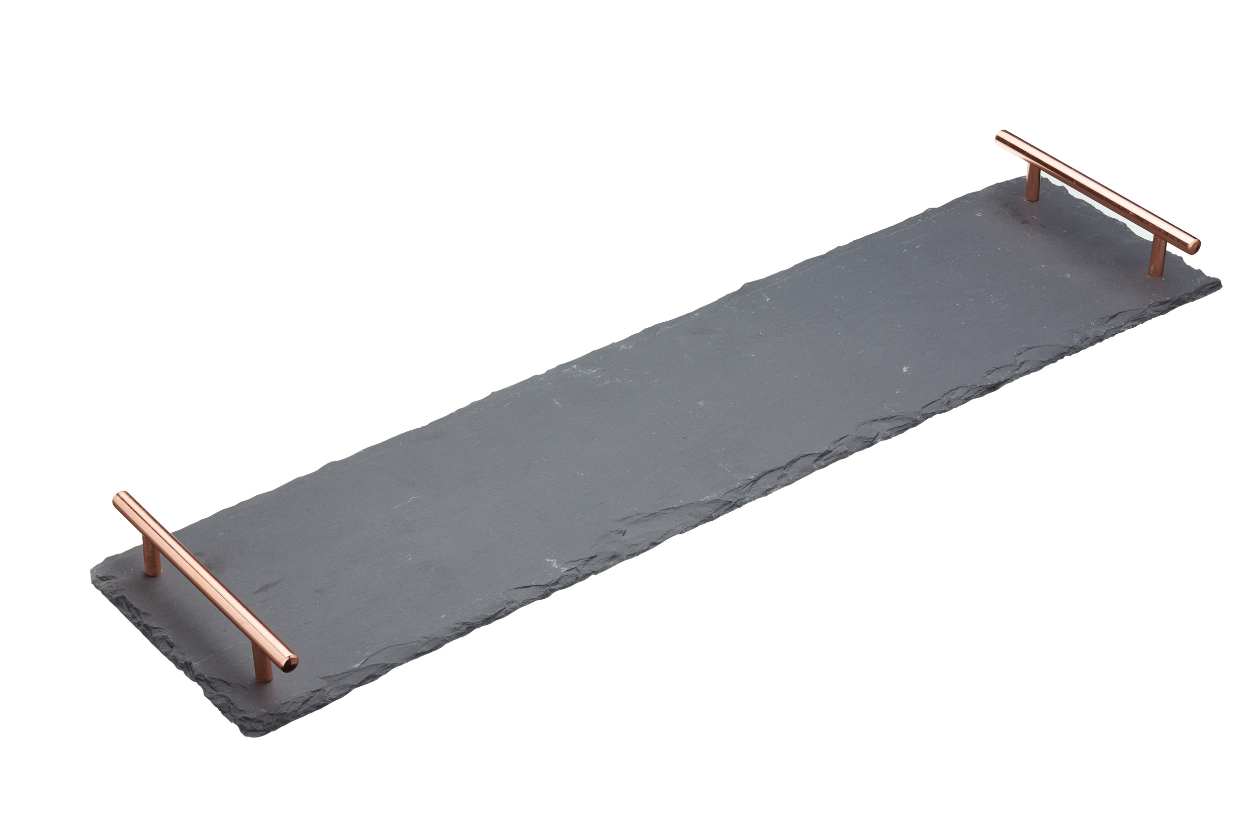 Lifetime Brands Slate Serving Platter with Copper Handles