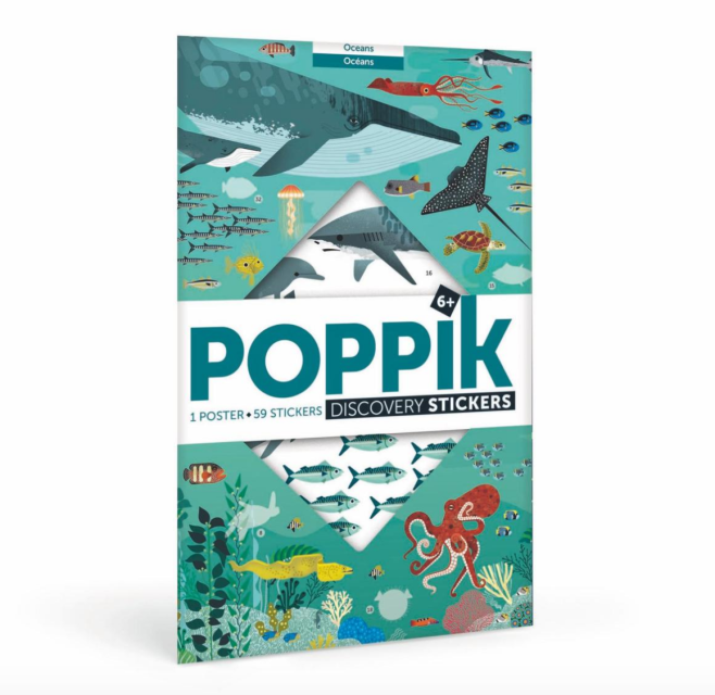Poppik Large Ocean Animals Poster