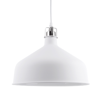 present-time-white-metal-pendant-light-with-fabric-cable