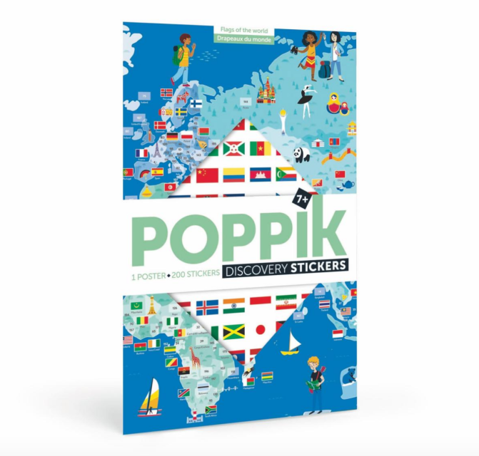 Poppik Large Flags of the World Poster